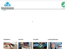 Tablet Screenshot of danskfacilityservice.dk
